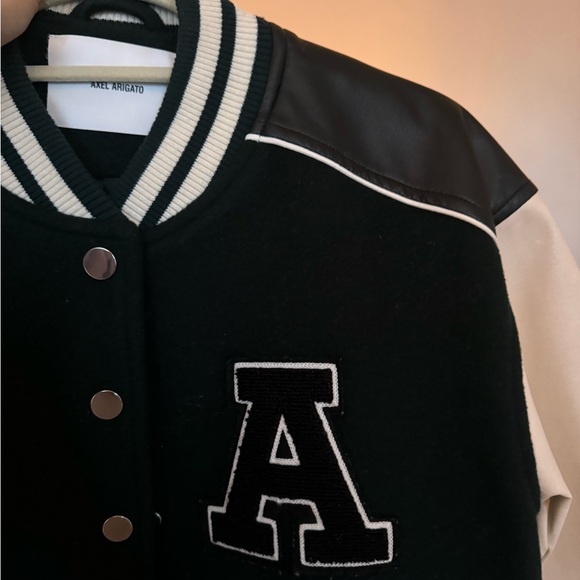 Varsity Letterman Jacket - Black and White - Picture 2 of 5